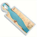 Molde de silicona con asa grande para hacer tablas de charcutería de resina DIY, bandeja de comida, manualidades DIY, tabla de cortar, decoración de mesa, molde de silicona grande y grueso