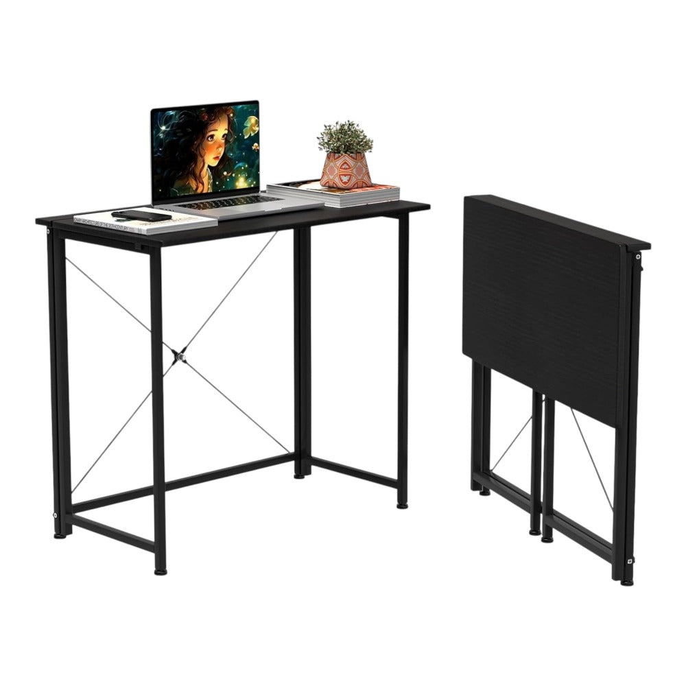 Mesa Escritorio Plegable, Mesa de Oficina Plegable, para Ordenador, Pequeño Mesa Ordenador Plegable Escritorios portátiles para Estudio, Casa Oficina 80x40x75cm