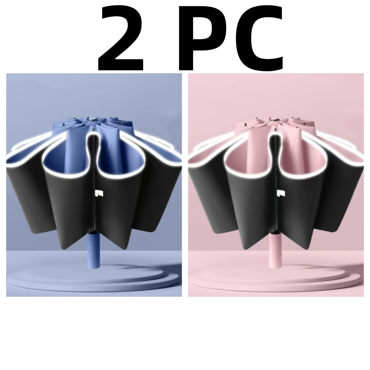 Paraguas Automático Doble de 10 Varillas Compacto para Viaje, Paraguas Resistente, Paraguas de Coche Reforzado y Ampliado, Paraguas de Protección para Viaje con Barra de Seguridad, Diseño Moderno en Múltiples Colores, Paraguas de Alta Gama Adecuado para H