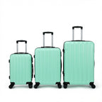 Juego de 3 Maletas Tamaños 18" (51X33X20cm), 22" (61x41x25cm), 26" (71x46x31cm) Medidas con ruedas incluidas, con Cerradura Numérica Maleta Cabina Trolley con Carcasa ABS Ligera, Asa Telescópica de Aluminio y 4 Ruedas Giratorias 360°