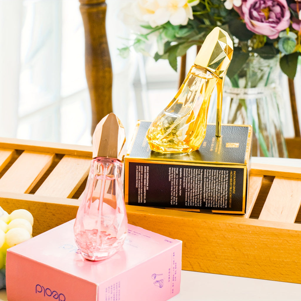 Set de 2 Perfumes para Zapatos de Tacón Alto Rosas y Amarillas, Aumenta tu Confianza, Fragancia Ideal para Uso Diario y Viajes, 30ML Cada Uno