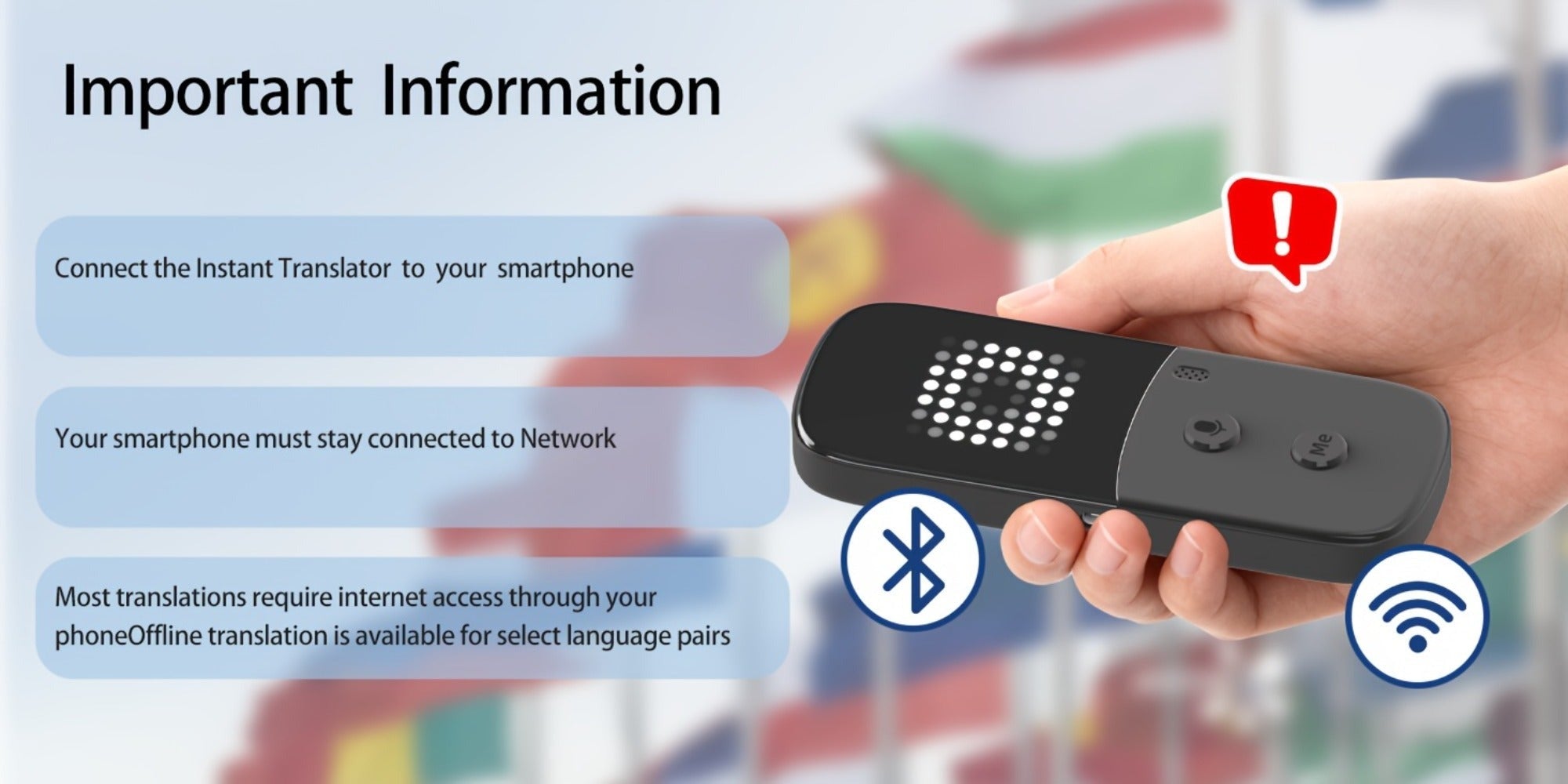 Peiko Dispositivo de Traducción de 150 Idiomas, Traductor de Voz en Tiempo Real Bidireccional con IA, Gadget Tecnológico Mini, Traducción sin Conexión, Ideal para Aprendizaje, Viajes y Comunicación Empresarial