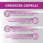Integrador para el cabello a base de biotina, zinc, selenio y vitamina B12
