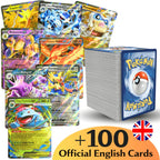 Cartas Pokémon: Paquete ULTRA +100 Cartas, Incluye 1 EX ULTRA RARA Brillante en Inglés - Conjunto Pokémon