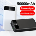 Batería externa | PD66W Carga Súper Rápida, Batería Portátil de Alta Capacidad 50000mAh, Pantalla LED de Energía/Puertos de Salida Rápida Dobles
