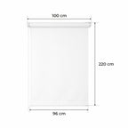 Persiana Enrollable para Ventana • BLANCA • 32 Tamaños • BOJANEK MINI ROLLER BLIND • Soportes Ajustables • Instalación sin Taladro en la Ventana • Persiana Enrollable con Mecanismo de Cadena • Cubierta de Ventana Protectora contra el Sol • Ideal para Saló