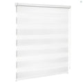 1pc Persianas Blancos Sin Taladro, Cortina Enrollable con Control de Cadena y Bloqueo Infantil para Protección Intimidad Fácil Limpieza - Ancho OPCIONAL 4cm = Largo del Tejido