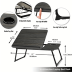 Mesa portátil plegable para cama y sofá plegable portátil | Portátil, desayuno y trabajo en casa