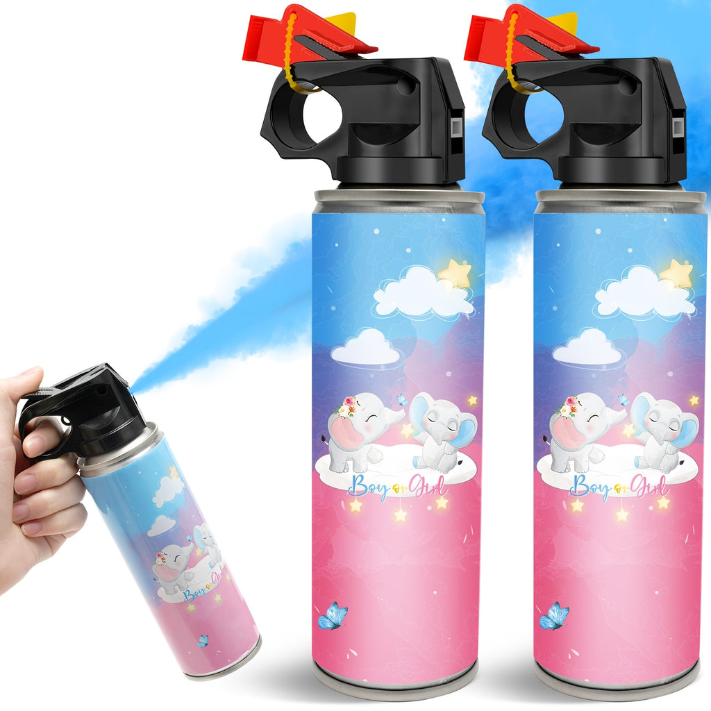 2 Piezas de Confeti para Revelación de Género, Bomba de Humo para Revelación de Género, Suministros de Alta Calidad para Revelación de Género, Regalos de Confeti en Spray para Fiestas, Decoraciones para Fiestas, Ideal para Celebraciones, Festivales y Even