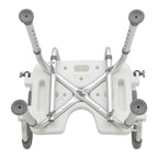 Silla de ducha con respaldo para baño seguridad y asistencia diaria | 150 kg y ajustable