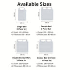 Juego de edredón de 2/3 piezas, edredón cómodo y ligero, edredón reversible con fundas de almohada de 80X80, relleno de 300GSM, suave y transpirable, adecuado para todas las estaciones, regalo de Navidad para la familia