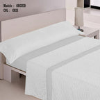 Juego de Sábanas Estampadas Para Cama 90,Cama 105,Cama 135,Cama 150 ,Juego de Cama Confortable de Tacto Suave 3Piezas(1Funda de Almohada 1Sábana Encimera 1Bajera Ajustable)