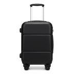 1 pieza de maleta de cabina de 20 pulgadas (55 cm) de ABS prémium con candado de combinación seguro para viajes sin esfuerzo, regreso a clases, regalo de vacaciones