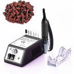 Lima Eléctrica de Uñas de 30,000 RPM, Lima de Uñas Eléctrica con 106 Bandas de Lija y Brocas para Uñas, Herramientas de Pedicura y Manicura para Acrílico para Uñas, Gruesas para Uñas, Suministros para Salones de Uñas para Uso Doméstico y en Salones