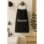 Toalla de baño personalizada con nombre, hermosamente bordado, toalla personalizada con nombre, toalla de baño