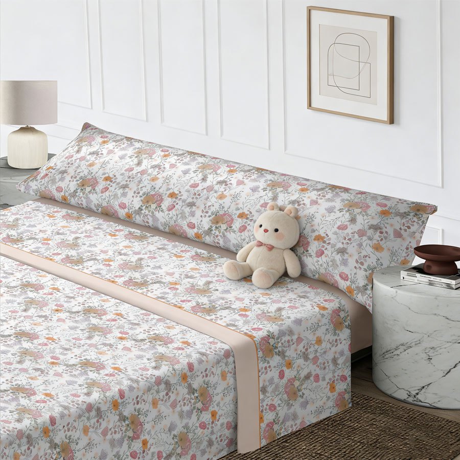 Juego de cama de tres piezas | Sábanas | Múltiples tamaños disponibles | Primavera/Verano | Diseño cómodo | Suave y agradable para la piel | Múltiples texturas disponibles