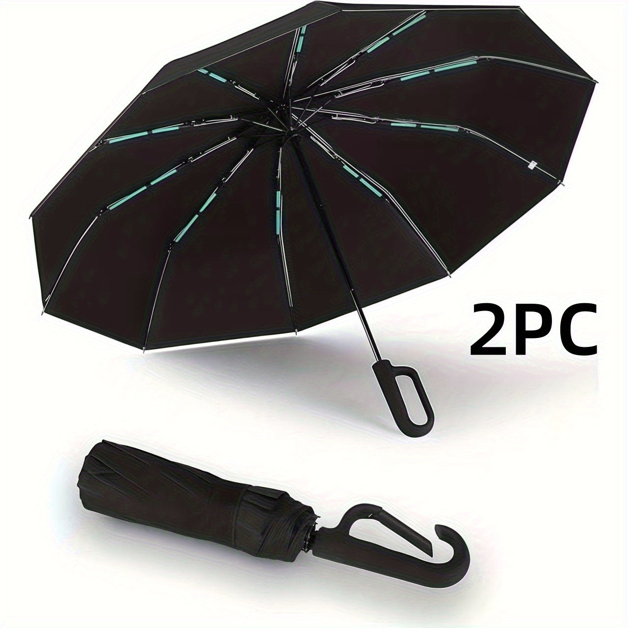 1 y 2 Especificaciones Opcionales, Paraguas Plegable con Hebilla Totalmente Automática, y Protección Solar, Adecuado Tanto para Hombres Como para Mujeres, Paraguas de Viaje, Con un Diámetro de 106cm/41.2 pulgadas Cuando Está Abierto, Robusto y Duradero, P