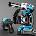 Kit de herramientas | Llave de impacto azul inalámbrica recién mejorada, completa con batería y cargador. Diseño ergonómico y ligero para una