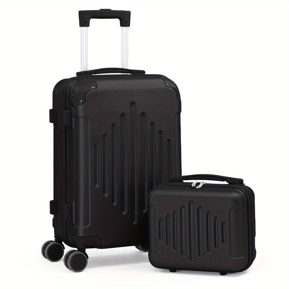 Maletas de Viaje 2 Piezas con Ruedas Giratorias, Ligero y Aprobado para Aerolíneas, Carcasa Dura ABS, Tamaño 12"+20", Set de Equipaje de Mano