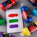 Pintura acrílica prémium de 14 colores en botellas de 500 ml, consistencia espesa y cobertura opaca para trabajo de estudio, bocetos al aire libre, pintura sobre lienzo, murales de pared y manualidades (artistas, estudiantes, aficionados)