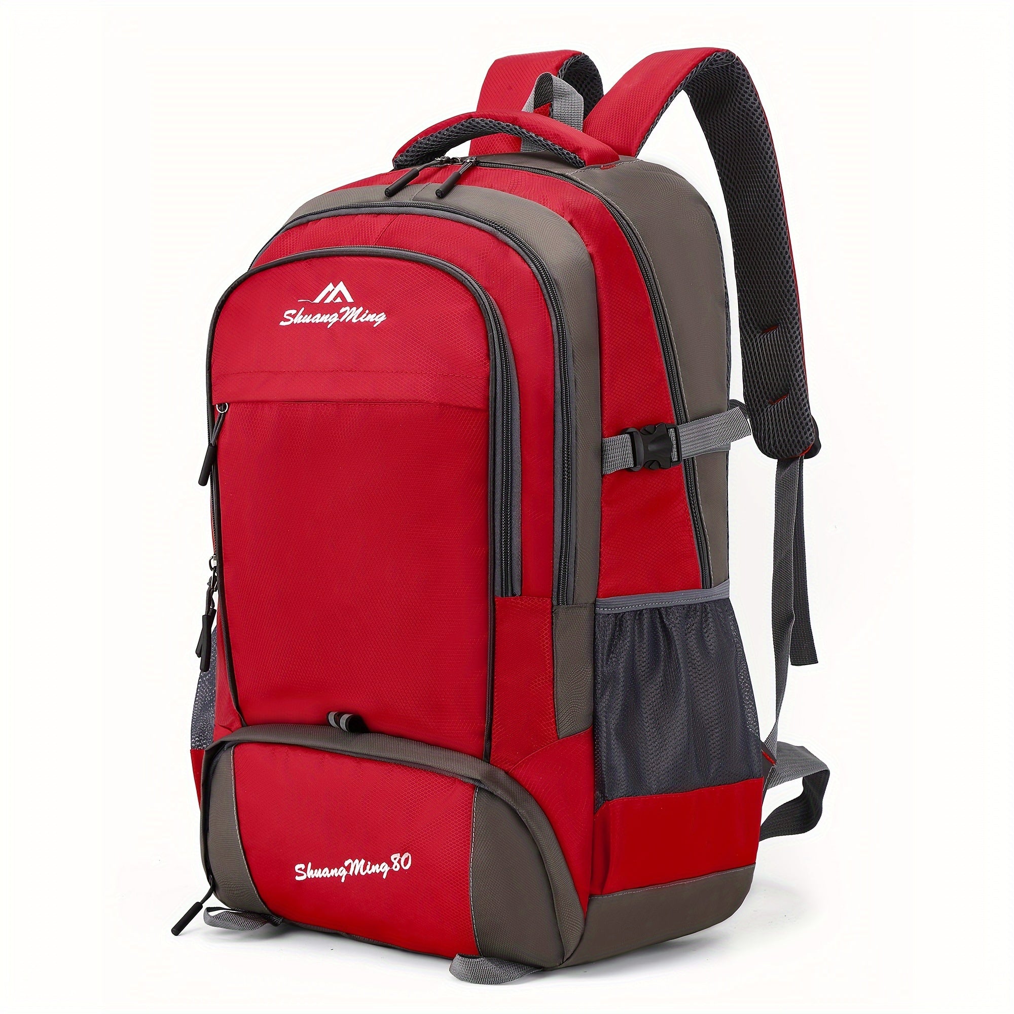 1pc Mochila de Viaje Multifuncional para Exteriores de Gran Capacidad de 80L para Hombres y Mujeres, Camping, Senderismo, Bolso de Hombro Doble