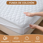 1pc Protector de Colchón Acolchado y Engrosado Impermeable - Funda de Colchón Ultra Suave y Cómoda, Adecuada para Dormitorios, Residencias, Decoración de Habitaciones, Habitaciones de Invitados y Hoteles (Excluyendo Fundas de Almohada)