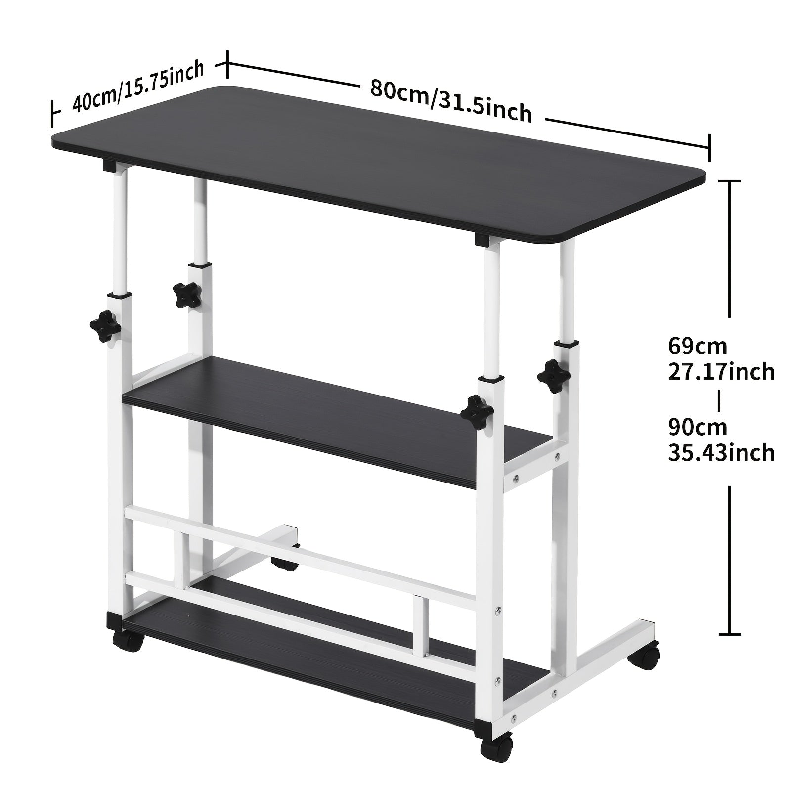 Escritorio para teletrabajo y estudio | 80 cm y ajustable