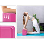 4pc - Bloque de yoga de alta densidad - ladrillo de soporte sólido de yoga negro / Rosa / verde / morado / negro, ladrillo de yoga universal para hombres y mujeres, ladrillo de yoga ligero de 500g, adecuado para fitness, baile, estiramiento, peso ligero,