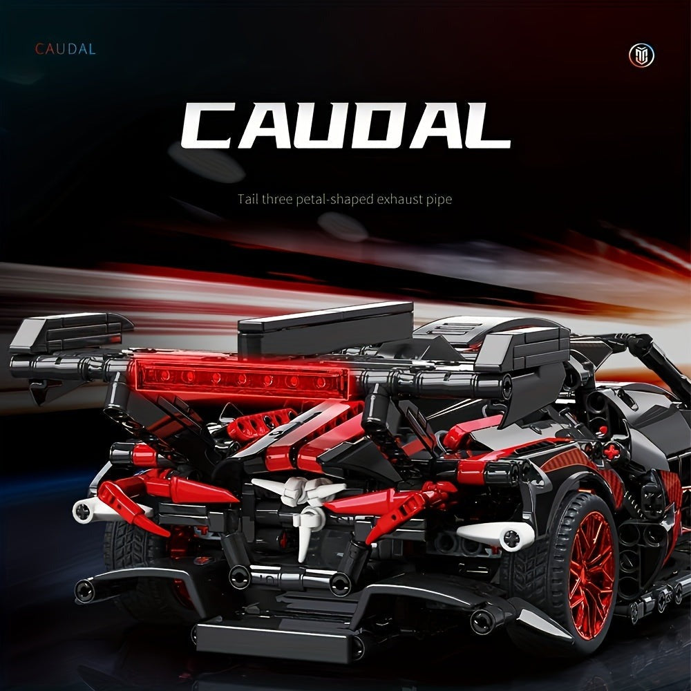Kit de bloques de construcción de coche desafiante, modelo de coche 1:14 de 1391 piezas, juego de construcción de juguetes DIY