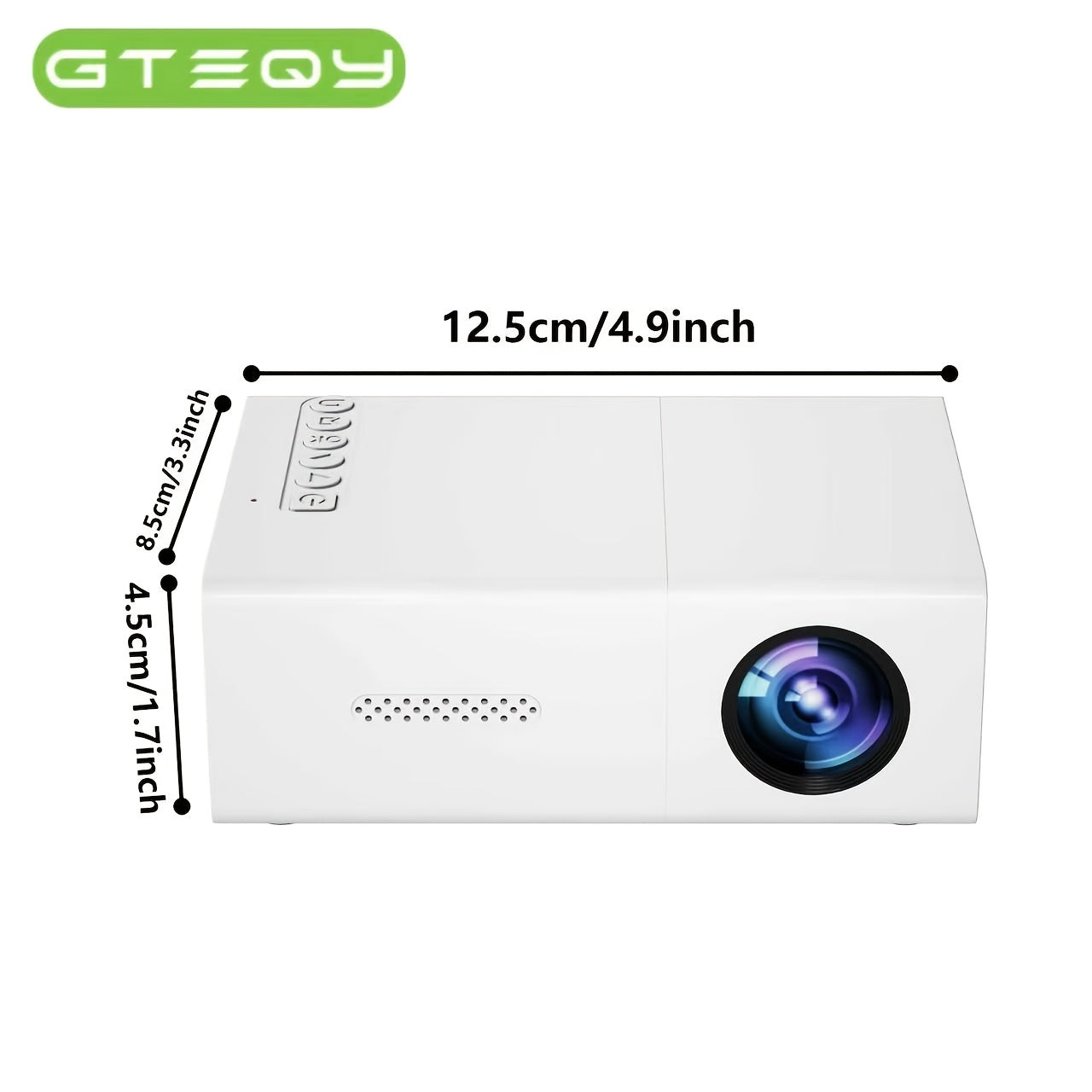 Proyector | Proyector de vídeo portátil mini ZRZTM con soporte Full HD 1080P, nativo 720P, pantalla LCD tipo Smart TV, compatible con