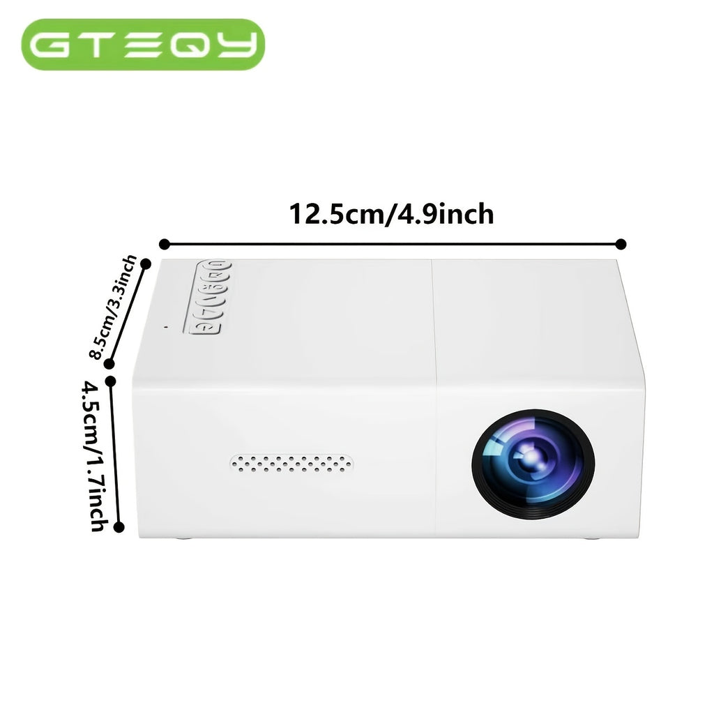 Proyector | Proyector de vídeo portátil mini ZRZTM con soporte Full HD 1080P, nativo 720P, pantalla LCD tipo Smart TV, compatible con