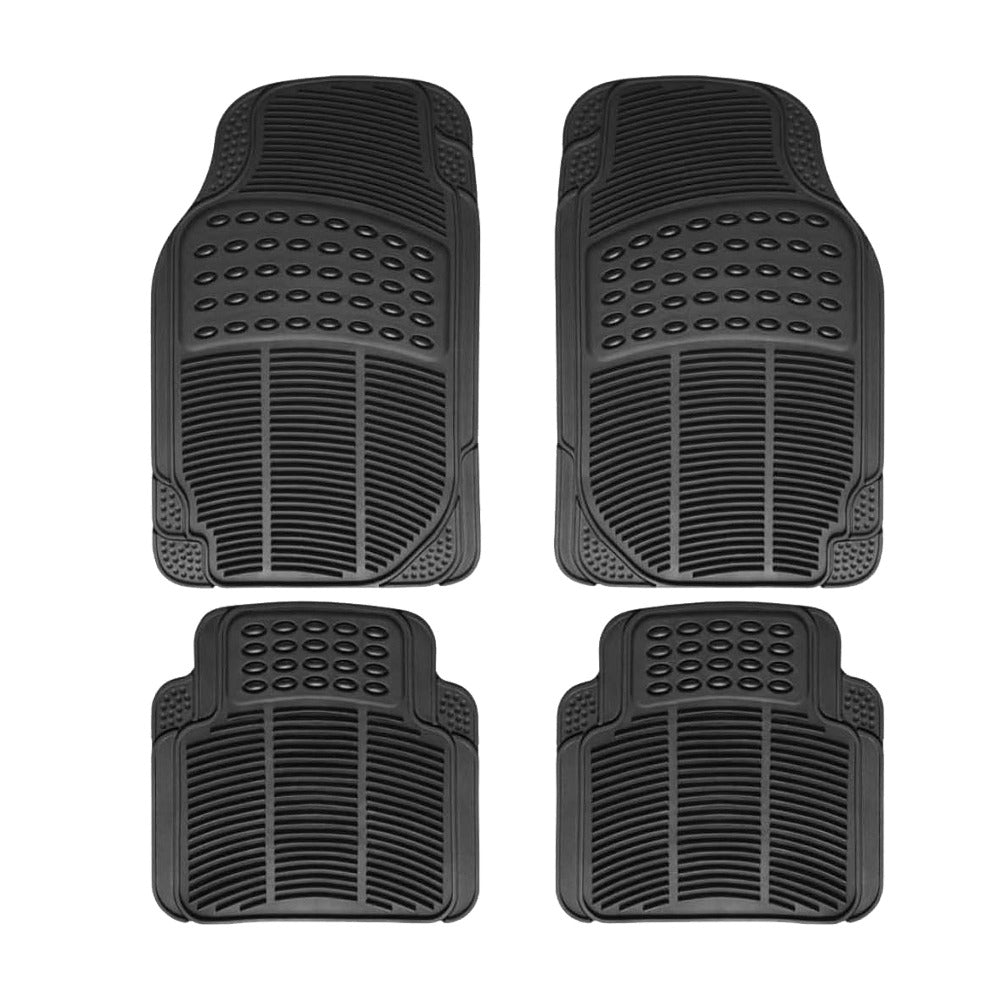 Alfombrillas Antideslizantes para Coche Alfombrillas Delanteras Set de 4 Alfombrillas Universales para Coche, Material PVC Duradero, Diseño Antideslizante y de Alta Gravedad, Instalación Fácil y Protección Completa para el Interior del Vehículo, Fácil de
