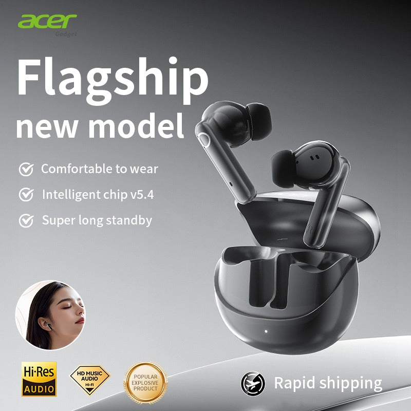 Auriculares Bluetooth | Auriculares Inalámbricos Acer OHR546, Marca Original, Decodificación Hi-Fi de Alta Definición, Sonido 3D Envolvente, Gran
