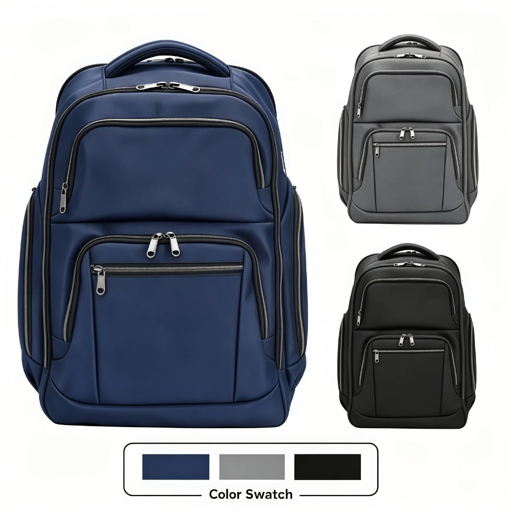 Mochila de Viaje para Laptop para Hombre, Mochila Antirrobo de Gran Capacidad con Bloqueo RFID, Mochilas de Mano Aprobadas por Aerolíneas, Bolso Resistente de Múltiples Compartimentos para Negocios, Trabajo y Universidad