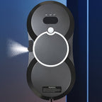 Puruikai 10 Nuevo Producto Navideño Almacenamiento Local Robot de Limpieza de Ventanas Inteligente, Disponible en Blanco y Negro, Robot de Limpieza de Ventanas con Spray Automático y Control Remoto, Potente Succión con Seguridad Anticaída, Ahorra Tiempo y