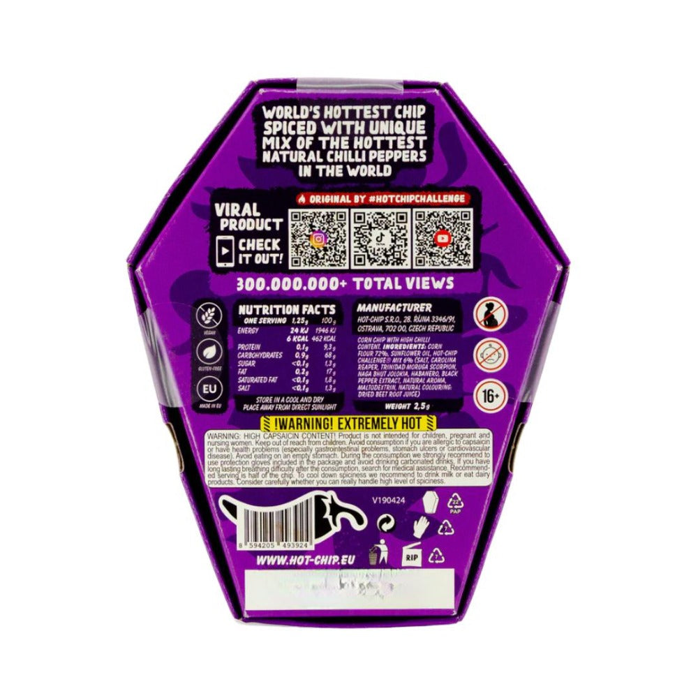 Hot-Chip-Challenge - ¡El Snack Picante Definitivo! 67G de Picante Puro para los Valientes - Perfecto para Desafíos y Fiestas