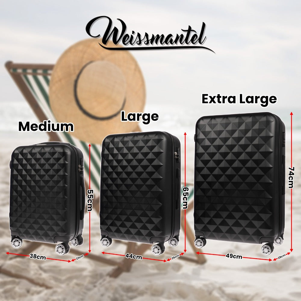 Juego de Equipaje de 3 Piezas con Carcasa Dura - Maleta XL de Equipaje de Mano, Juego de Maletas con Ruedas de 3 Piezas, Juego de Equipaje de Viaje, Oferta de Juego de 3 Maletas