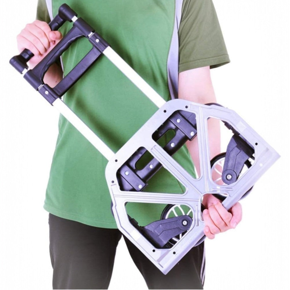 Carretilla de Mano para Transportar Materiales - Plegable y Fcil Transporte 100x40 cm - Plegada: 63x39cm - Sube Escaleras Fcil Carretilla de Mano Porttil Plegable Carro Ligero Aluminio Alloy Equipaje Hogar Almacén Jardn Oficina Coche (CA001 2599 )