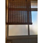 Cortina Persiana de Madera Incluye Accesorios, Estor de Bambú Enrollable para Ventana y Puerta (DIMENSIONES ANCHO X LARGO)