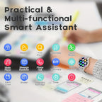 SIEMORL Smartwatch para Mujer con Pantalla Táctil Completa de 1.32 pulgadas, Smartwatch con Llamada Inalámbrica, Rastreador de Actividad Física con 20 Modos Deportivos, Diales Exclusivos, Relojes Inteligentes Impermeables para iPhone Android, Pulsera Depo