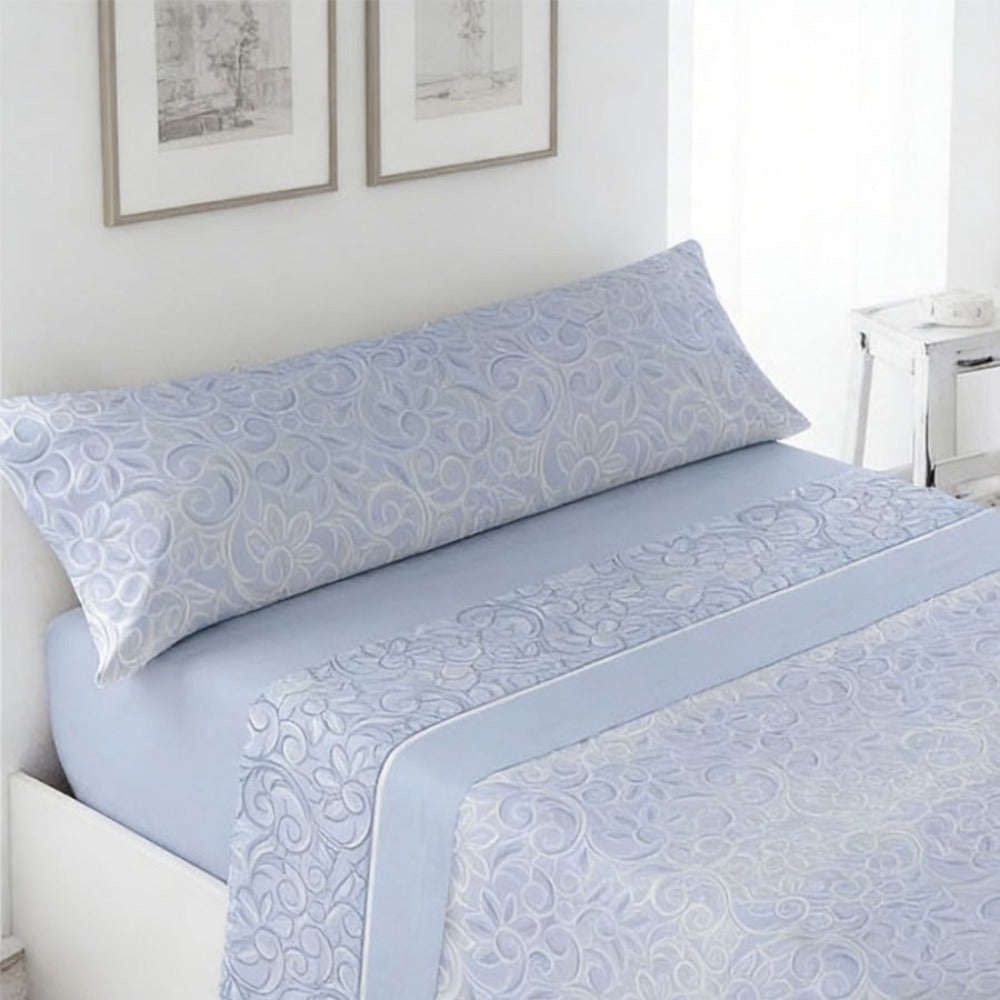 Juego de ropa de cama (Sábana ajustable, Cubrecama, Funda de almohada) | Juego de sábanas estampadas de 3 piezas | Primavera/Verano | Múltiples estilos | Tejido suave | 180cm - Múltiples tamaños disponibles