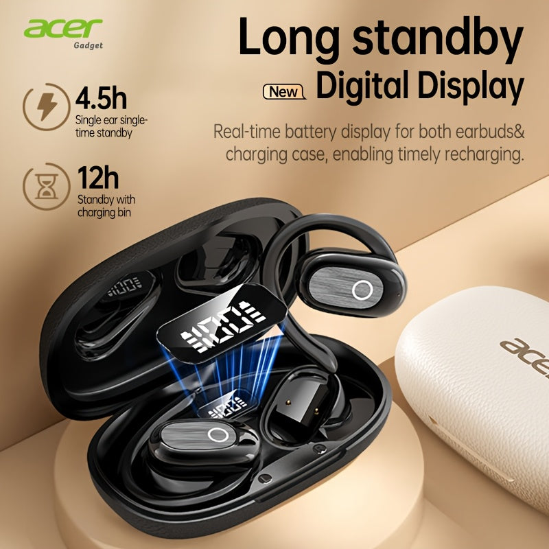 Auriculares Bluetooth | [Acer Original Oficial] Auriculares Estéreo Inalámbricos TWS, Graves Potentes, Reducción de Ruido en Llamadas Estéreo