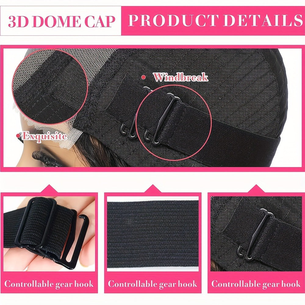 Pelucas de cabello humano con densidad del 250%, diseñadas para ser fáciles de usar sin pegamento. Estas pelucas predepiladas y precortadas con cierre de encaje HD 5X5 son perfectas para principiantes, con estilos de onda corporal que se pueden poner en 3