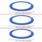 Borde de la cubierta del marco del trampolín, acolchado, diámetro 244 cm/305 cm/366 cm, juego de accesorios para trampolín con cubierta de resorte acolchada, resistente al desgarro y duradero.