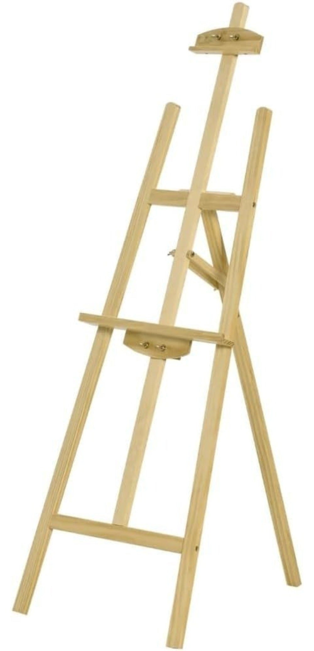 Caballete Pintura Plegable | Atril para Pintar de Madera de Pino 175 cm | Altura e Inclinación Regulable | Ideal para Exposiciones Niños y Adultos | Ligero y fácil de plegar