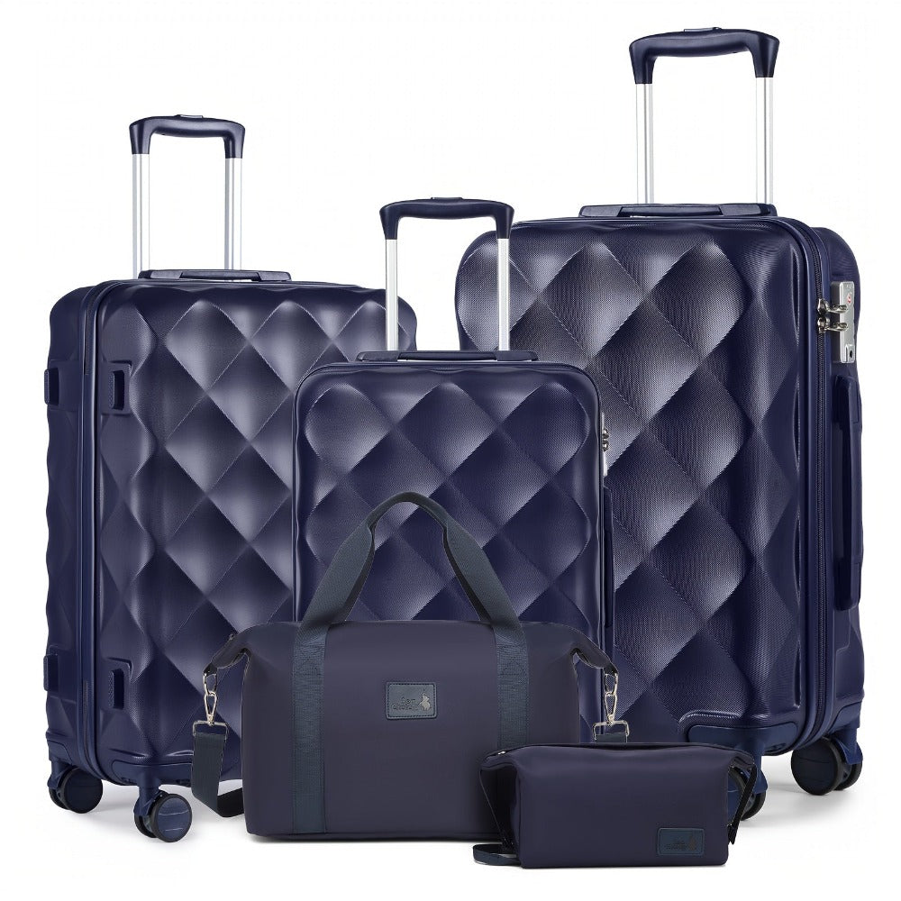Sea Choice Juego de Equipaje 5 piezas Maletas de Viaje con Bolso de Cabina Ryanair 40X20X25 Juegos de Maletas Rígidas con Cerradura TSA 8 Ruedas Giratorias