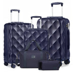 Sea Choice Juego de Equipaje 5 piezas Maletas de Viaje con Bolso de Cabina Ryanair 40X20X25 Juegos de Maletas Rígidas con Cerradura TSA 8 Ruedas Giratorias