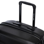 Maleta rígida de 20", aproximadamente 55 x 40 x 20 cm / Color negro / Equipaje resistente a daños con mango telescópico / 4 ruedas giratorias dobles de 360° / Candado de combinación / Asas laterales y superiores de HAWFINCH