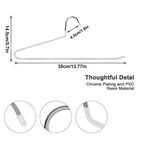 Perchas para ropa | 30 piezas de perchas para pantalones de metal dorado, perchas para pantalones de extremo abierto, almacenamiento de ropa