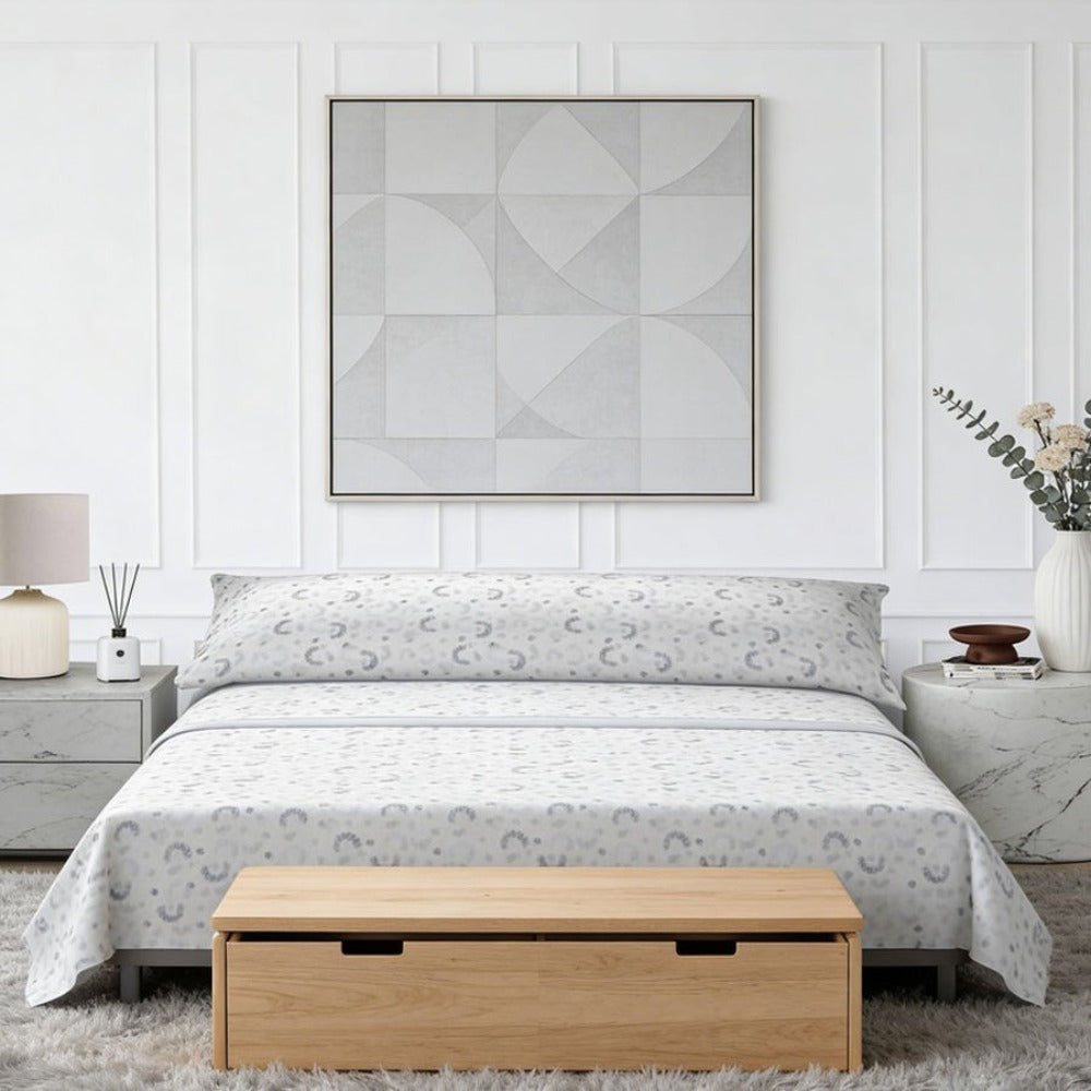 Juego de cama prémium de tres piezas: sábana bajera, sábana y funda de almohada. Suave y cómodo, disponible en varios colores y tamaños, fácil de cuidar.